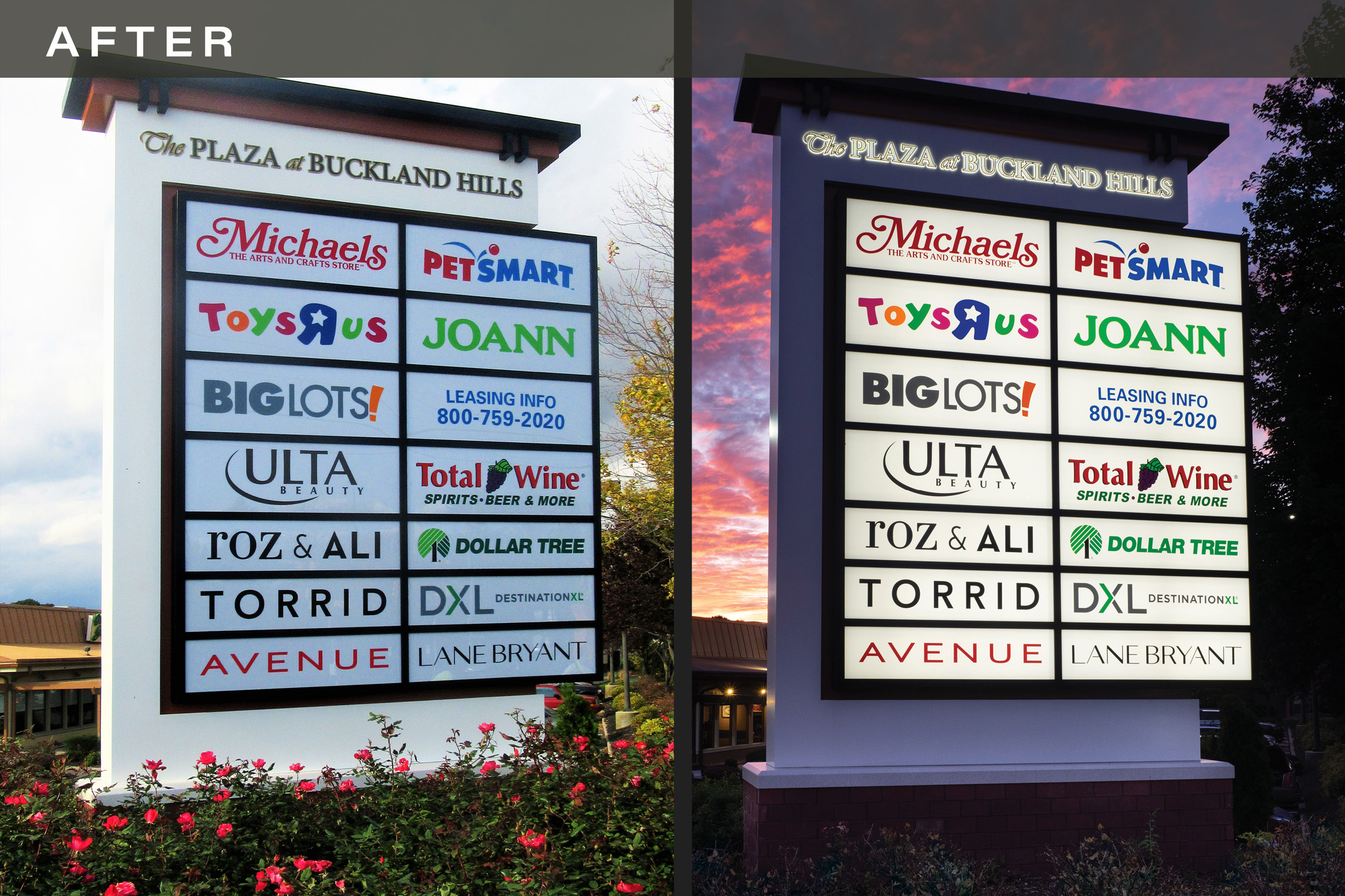 retail directory redesigned by sign company in connecticut