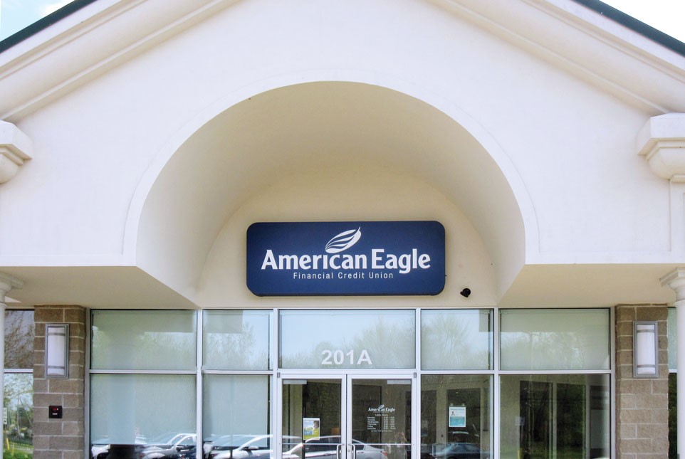 a sign on the front of a building