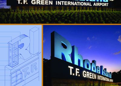 Ground Sign TF Green Airport Rhode Island ARTfx Mailer